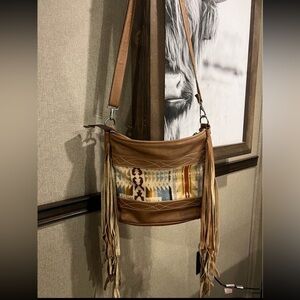 Pendleton fringe purse